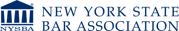 A black background with blue letters that say new york association.