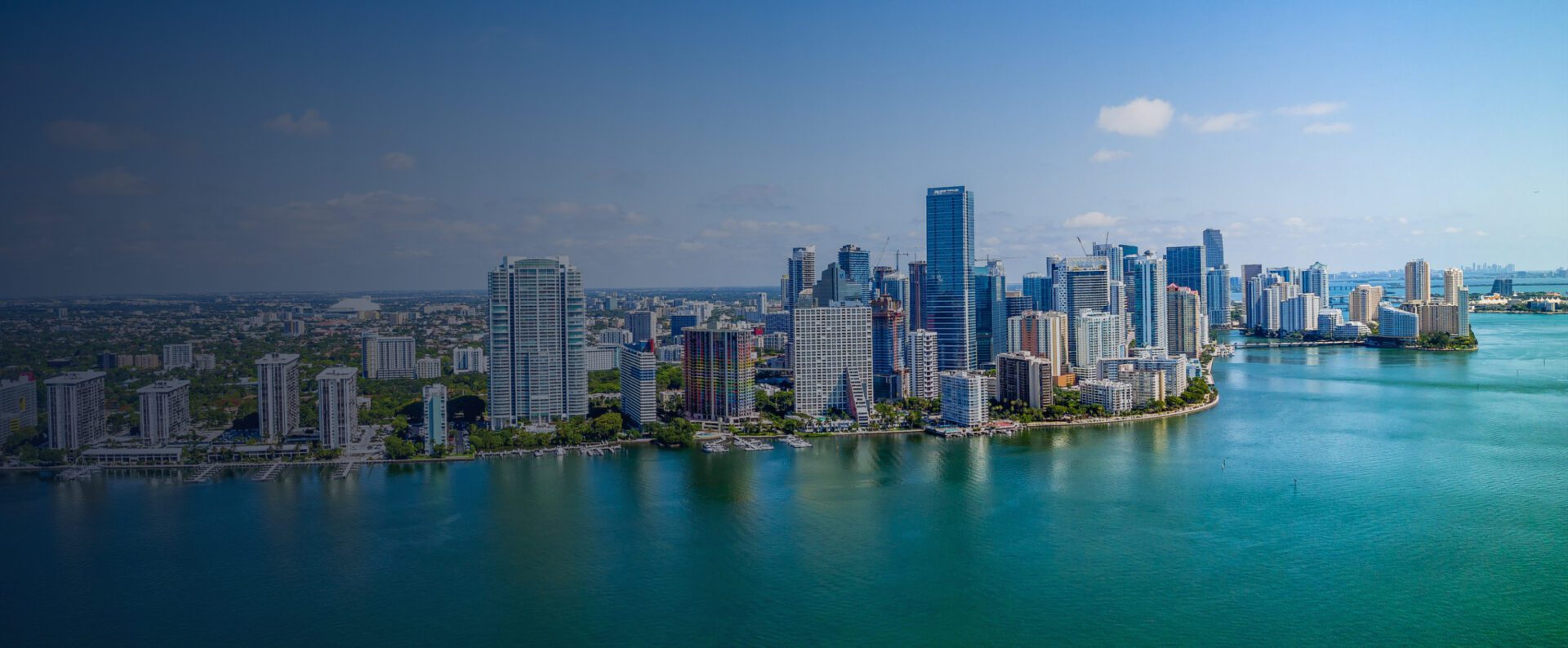 A view of the city from above.